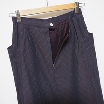 #anc ヒロココシノ HIROKOKOSHINO セットアップ 9 紫系 ツーピース スカート ロング ストライプ レディース [755387]_画像5