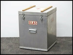 *1) Sweden army keep cool box GLAS LDA,BLODTP-,STRRE cooler-box [ present condition goods ] aluminium military box / transportation box / box 