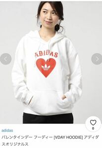 新品タグ付 xs adidas パーカー スウェットパーカー HOODIE Logo HART Adidas V Day Hoodie adidas originals