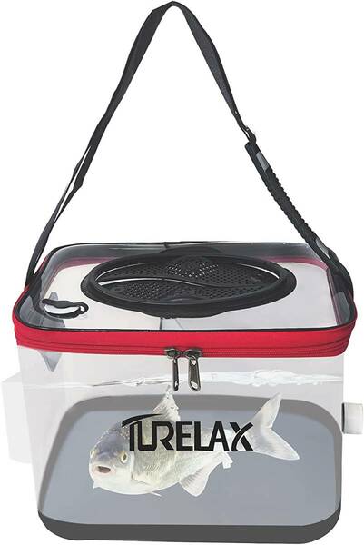 新品 【Turelax】 釣り用バケツ・バッカン 折りたたみ式 13L 透明 バケツ