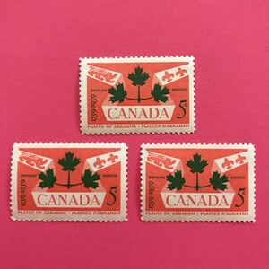 外国未使用切手★カナダ 1959年 アブラハム平原の戦い200年 3枚
