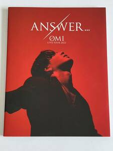 OMI LIVE TOUR 2022 ANSWER LIVE PHOTO BOOK 登坂広臣