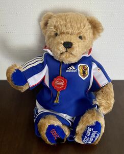 * rare! limitated model soccer Japan representative uniform teddy bear 2000 body limitation Germany Harman Co made World Cup JFA*