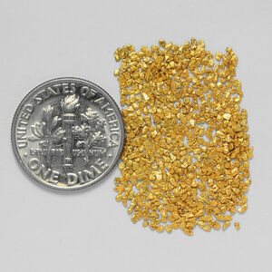  gold nageto Alaska .. gold . Gold sand gold bead 0.9601g