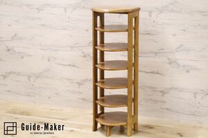 GMFK7600karimoku / Karimoku slippers rack stand for flower vase entranceway storage shelves natural tree natural slim 