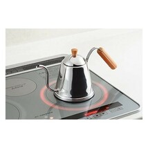 ヨシカワ 日本製ドリップポット 1.0L IH対応 新品 カフェタイム 木柄 SH7090 未使用品_画像5