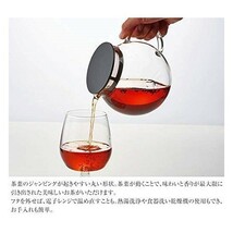 HARIO(ハリオ) 日本製 ジャンピングリーフポット 600ml 丸型ティーポット新品 ブラック JPL-60-B 未使用品_画像7