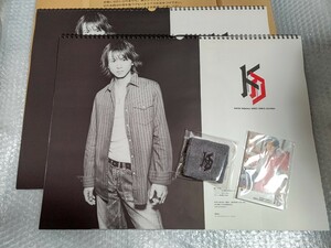 KinKi Kids 堂本光一 カレンダー 2003年-2004年 未使用 リアルサイズポスター付き リストバンド付き /検 ポスター 切り抜き に