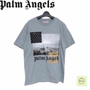 【新品】確実正規品 Palm Angels パーム エンジェルス グリッター Ｔシャツ 半袖 グレー メンズ Ｍ