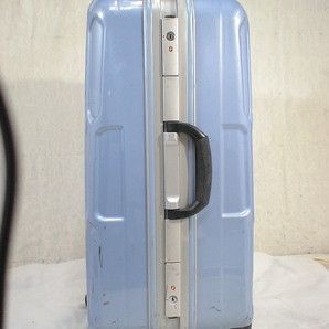 1660 水色 TSAロック付 鍵付 スーツケース キャリケース 旅行用 ビジネストラベルバックの画像2