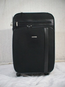 1689　BON VOYAGE　黒　鍵付　スーツケース　キャリケース　旅行用　ビジネストラベルバック