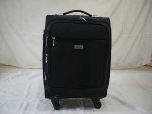 1408　ALPHA CUBIC 黒色　鍵付　スーツケース　キャリケース　旅行用　ビジネストラベルバック