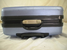 1780　サムソナイト　青　鍵付　スーツケース　キャリケース　旅行用　ビジネストラベルバック_画像3