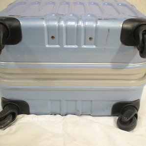 1660 水色 TSAロック付 鍵付 スーツケース キャリケース 旅行用 ビジネストラベルバックの画像6