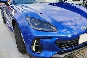 GR86 ＢＲＺ　ZN8 ZD8 ヘッドライトカバー　フィン付き　新商品　ダークスモーク　左右セット　黄ばみ対策