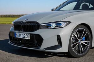 ★BMW G20 G21 3シリーズ 2022〜後期LCI用 艶黒ブラックキドニーグリルセット/センターグリル/PERFORMANCE/Mパフォーマンス/320/330/340/