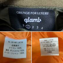 美品☆[glamb] 16AW 定価42,900 Arnold Long MA-1 ロングフライトジャケット コート S グリーン GB16WT JKT08 グラム_画像9