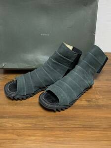 [SISTERE] 11SS 定価73,500 WORMY SANDAL BOOTS ワーミィ サンダルブーツ 3 ブラック 日本製 システレ