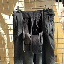 john lawrence sullivan ジョンローレンスサリバン　22SS WOOL TARPERED ZIP TROUSERS パンツ　ダークグレー　44　【代官山03】_画像2