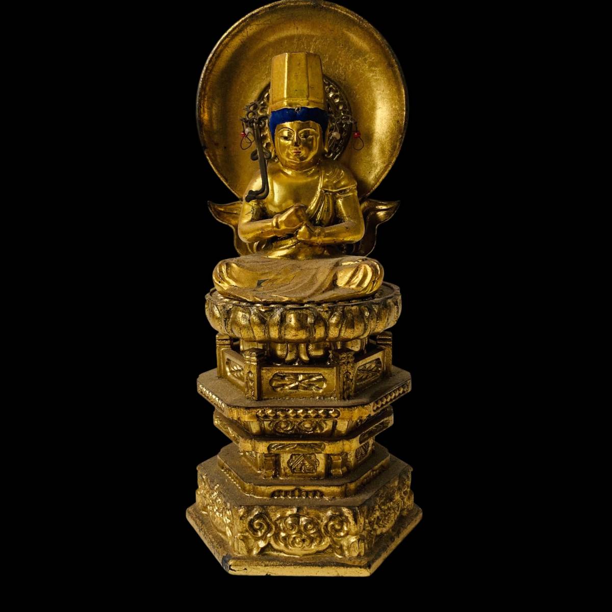 仏教美術 鋳銅 聖観音像 仏像 在銘 共箱 V R3143 | onescoopcandle.com