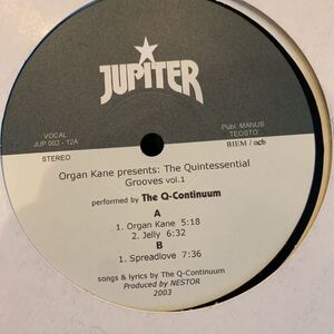 The Q-Continuum Organ Kane Presents: The Quintessential Grooves Vol.1 中古レコード