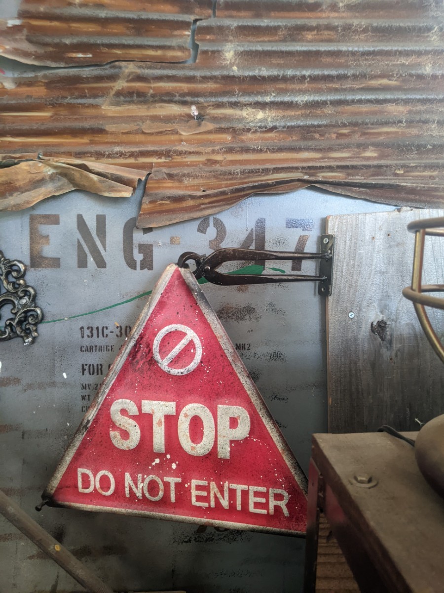 Industrial No Trespassing Sign Anti-theft Goods Wall Sign #Pliers #TOOL #Bracket #No Trespassing #STOP #Road Sign #American, Handmade items, interior, miscellaneous goods, others