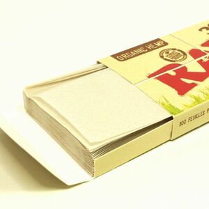 RAW オーガニック 1'1/4 300's ×2個セット【正規品／送料込み】お徳用パック 手巻きタバコ ペーパー 巻紙
