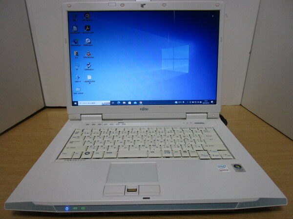 ★送料無料／動作品／⑪FUJITSU FMV BIBLO NF70Y ／CPU:Core2 Duo／OS:Windows10 Pro 64ビット／メモリ4GB・HDD250GB／LibreOffice7.5/他付