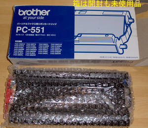  Brother FAX for ribbon cartridge PC-551( black ) 1 pcs passing of years thing unused JUNK treat goods 