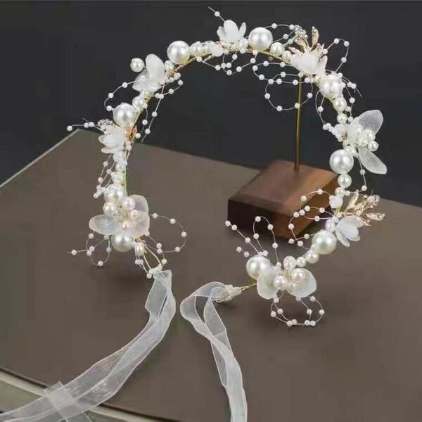 ヘアアクセサリー 花冠 花かんむり 結婚式 ウェディング