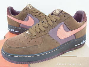 美中古箱付 2006 NIKE WMNS AIR FORCE 1 PREMIUM TATOO BISON BROWN ナイキ エア フォース プレミアム ブラウン 26.5cm US9.5 308038-561