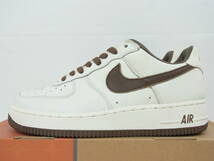 新品箱付 2004 NIKE WMNS AIR FORCE 1 PREMIUM SAIL BROWN ナイキ エア フォース プレミアム セイル ブラウン 26cm US9 309439-121_画像3