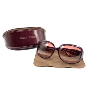 ■ROBERT MARC ロバートマーク 眼鏡 サングラス メガネフレーム 604-103 アイウェア パープル ブラウン ケース付き
