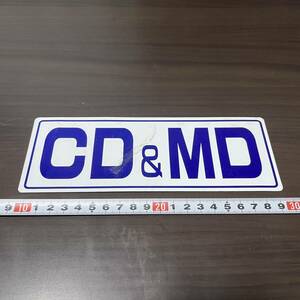 CD & MD プライスボード マグネット 中古車屋 販促品 当時物 展示