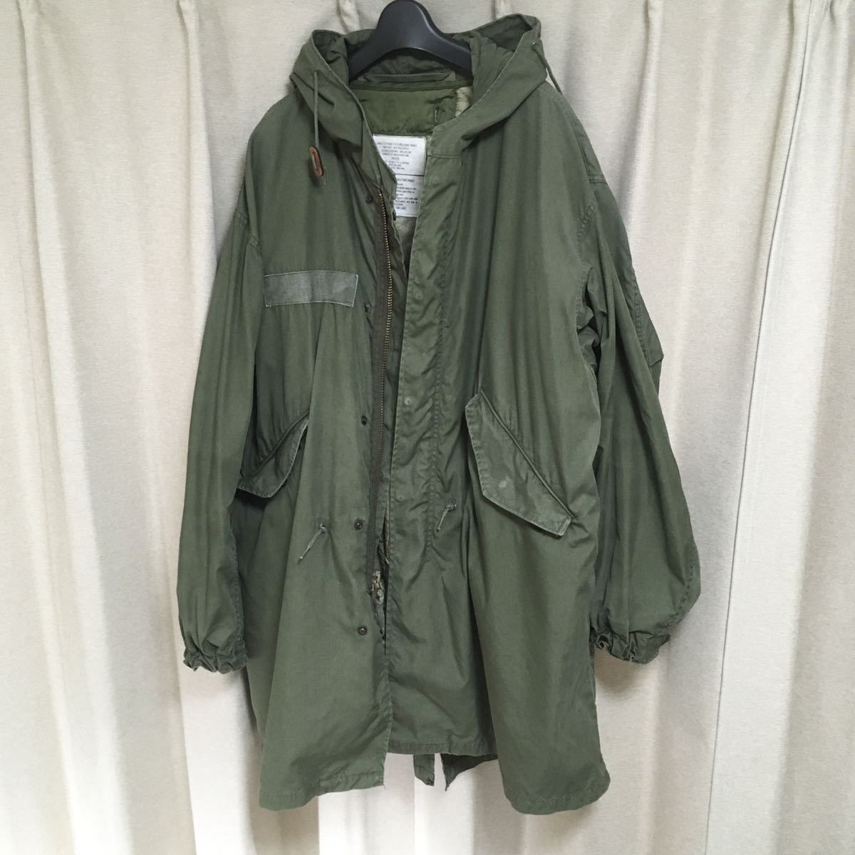多様な 実物 L ライナー付き 最後期型 モッズコート M-65 米軍 1988年