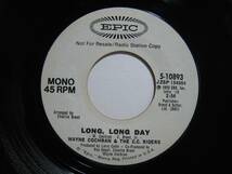 【7”】 WAYNE COCHRAN & THE C.C. RIDERS / ●白プロモ MONO/STEREO● LONG, LONG DAY US盤 ウェイン・コクラン＆ザ・C.C.ライダーズ_画像4