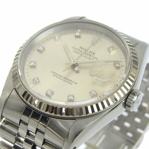 1円 gg ROLEX ロレックス デイトジャスト メンズ オートマ 腕時計 16234G X番台の画像3