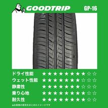 【安心品質】185/65R15 185/65/15 88H GOODTRIP GP-16 サマータイヤ 新品 当日発送可能 _画像2