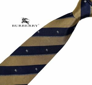 BURBERRY 美品 ネクタイ ストライプ柄 USED バーバリー レジメンタル 中古 t169