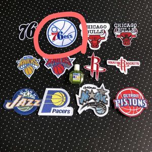 即決 送料無料 新品　NBA チームロゴ　　アイロンワッペン　76ers