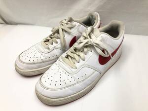 NIKE COURT VISION LO SL コートヴィジョン スニーカー メンズ 28.5cm ホワイト×レッド CD5465-102 AIR FORCE1 エアフォース1 23030602