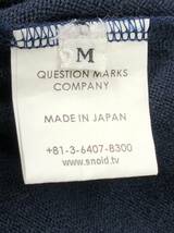 SNOID Vネック セーター メンズ M ネイビー ドクロ刺繍 アクリル×ウール スノイド 23031501_画像5