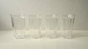 [ unused ] ② higashi shop glass 2 small length size 4 piece set SCOPE scope heat-resisting glass type blow glass 