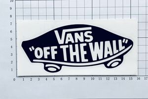 VANS OFF THE WALL TRADEMARK BLACK DIE CUTステッカー ヴァンズ バンズ オフザウォール トレードマーク 切り抜きカッティングステッカー