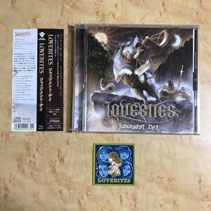 LOVEBITES CD ジャッジメント・デイ 通常盤 JUDGEMENT DAY アルバム ラブバイツ シークレットシール ビックリマン 風ステッカー