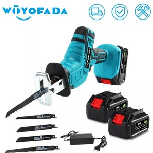 コードレス電動鋸 1バッテリー 充電器付き マキタ18Vバッテリー互換 可変速付き