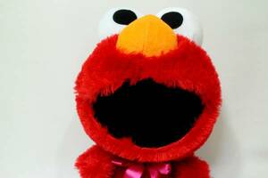 P4* soft toy * sesame Smile Elmo 3L. seat .BIG*35cm