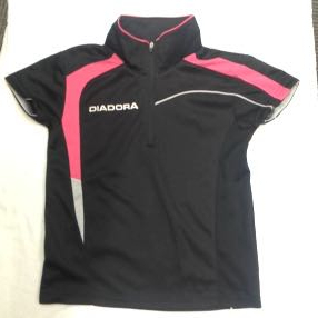 超絶レア 小さめサイズ DIADORA Lady's 1/3ジップ ゲームシャツ Sサイズ used超美品