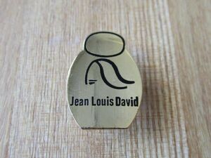 古い ピンバッジ : Jean Louis David 香水 パヒューム 金 ゴールド 広告 瓶 ピンズ #F