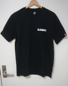 ELEMENT エレメント AH021219FBK メンズM 半袖Tシャツ PasteSS スケートボード ブランド プリント ティー 黒色 ブラック Black 送料無料